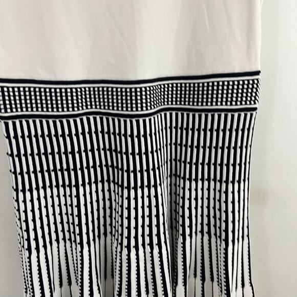 Ted Baker Eastyn Black White Striped Knit Dress 5 Size 12 US  Sleeveless - Picture 7 of 11